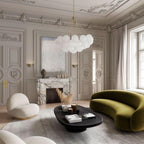 Bubble Chandelier — Cascading Glass Bubble Ceiling Light for Stairwell
