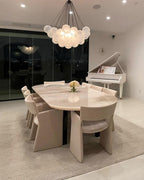 Bubble Chandelier — Cascading Glass Bubble Ceiling Light for Stairwell