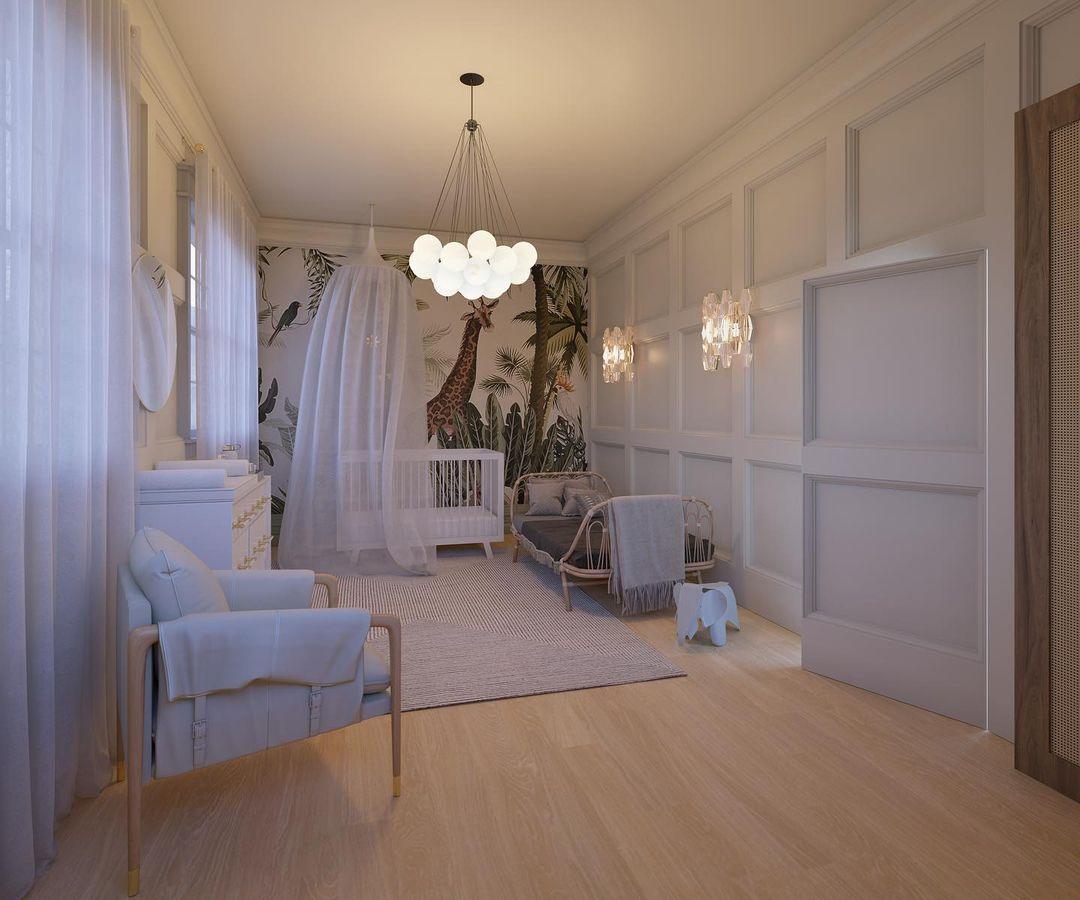 Bubble Chandelier — Cascading Glass Bubble Ceiling Light for Stairwell