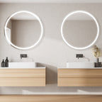 Corona Round LED Bathroom Vanity Mirror for bathroom vanity | Halvern