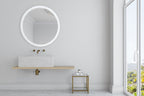 Luna Round LED Bathroom Vanity Mirror for bathroom vanity | Halvern