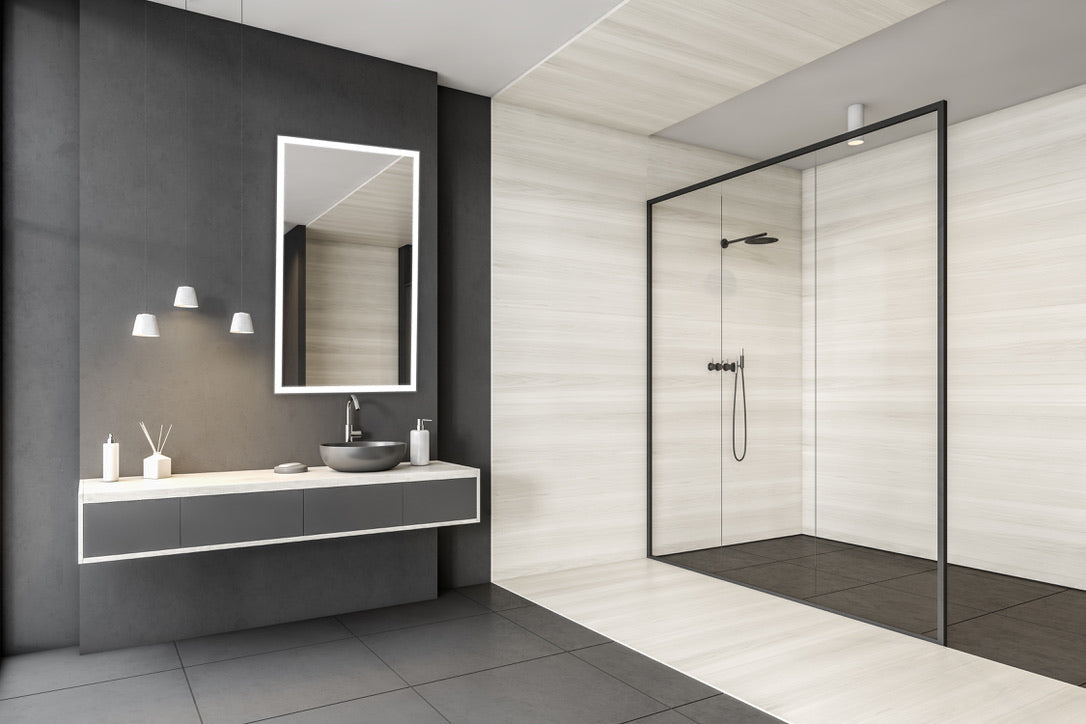 Linea Rectangle LED Bathroom Vanity Mirror for bathroom vanity | Halvern