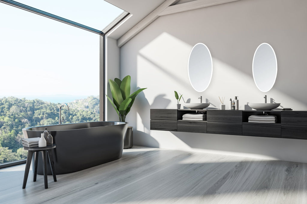 Aurora Oval LED Bathroom Vanity Mirror for bathroom vanity | Halvern