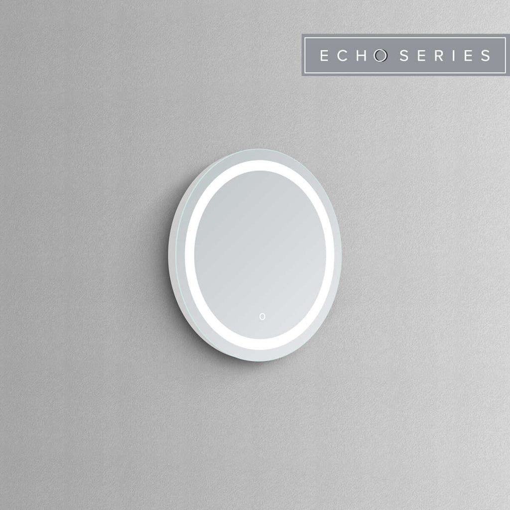 Solstice Round LED Bathroom Vanity Mirror for bathroom vanity | Halvern