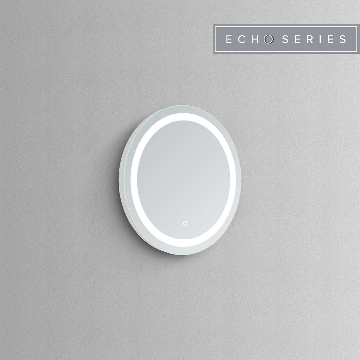 Solstice Round LED Bathroom Vanity Mirror for bathroom vanity | Halvern
