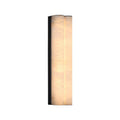 Elaris Alabaster Column Wall Light — Tall Stone Wall Sconce for Hallway & Bedroom