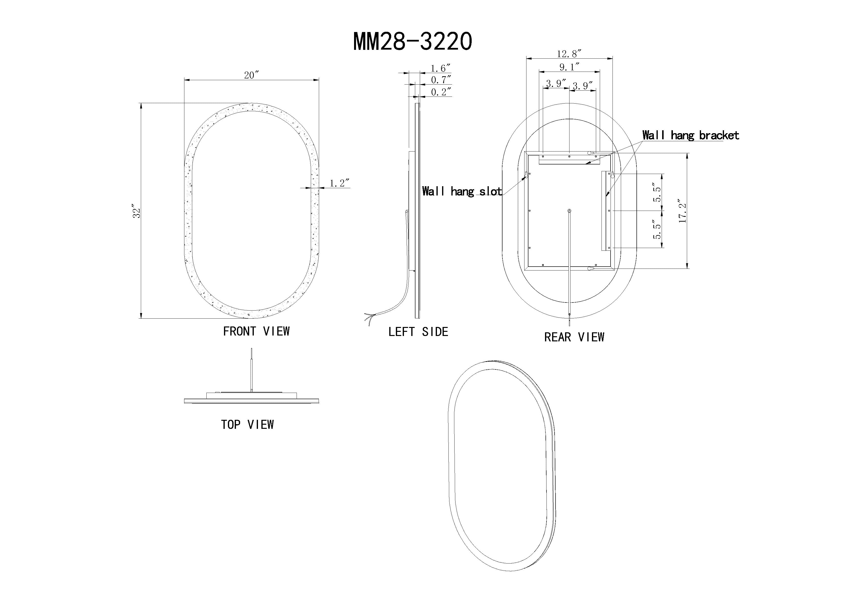Altair Pill LED Bathroom Vanity Mirror for bathroom vanity | Halvern