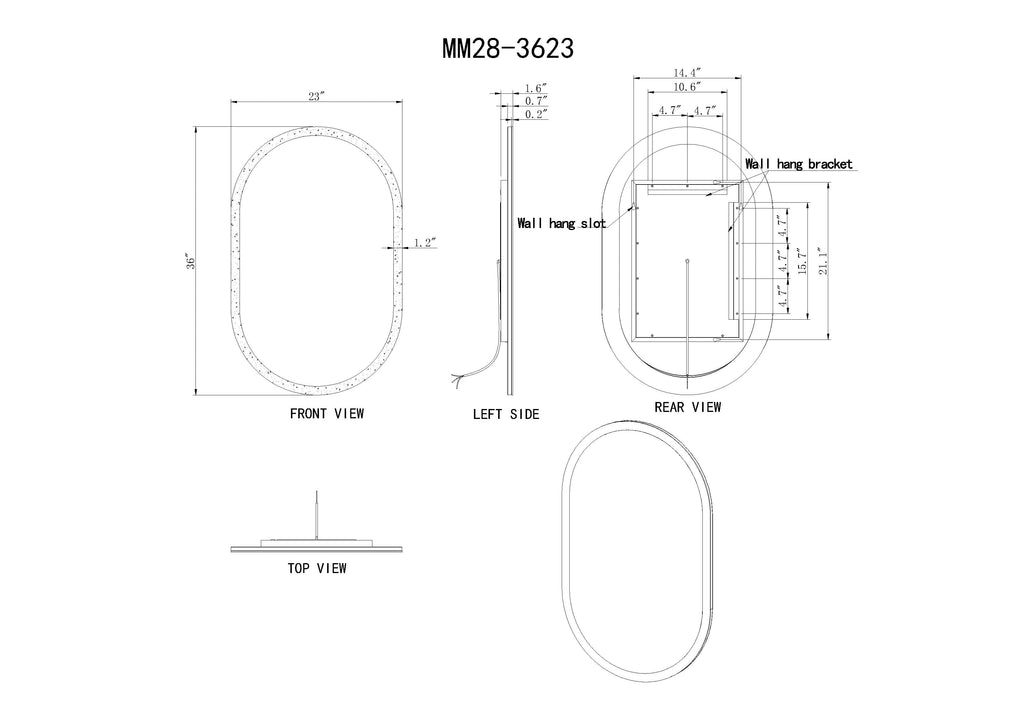 Altair Pill LED Bathroom Vanity Mirror for bathroom vanity | Halvern