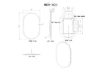 Altair Pill LED Bathroom Vanity Mirror for bathroom vanity | Halvern