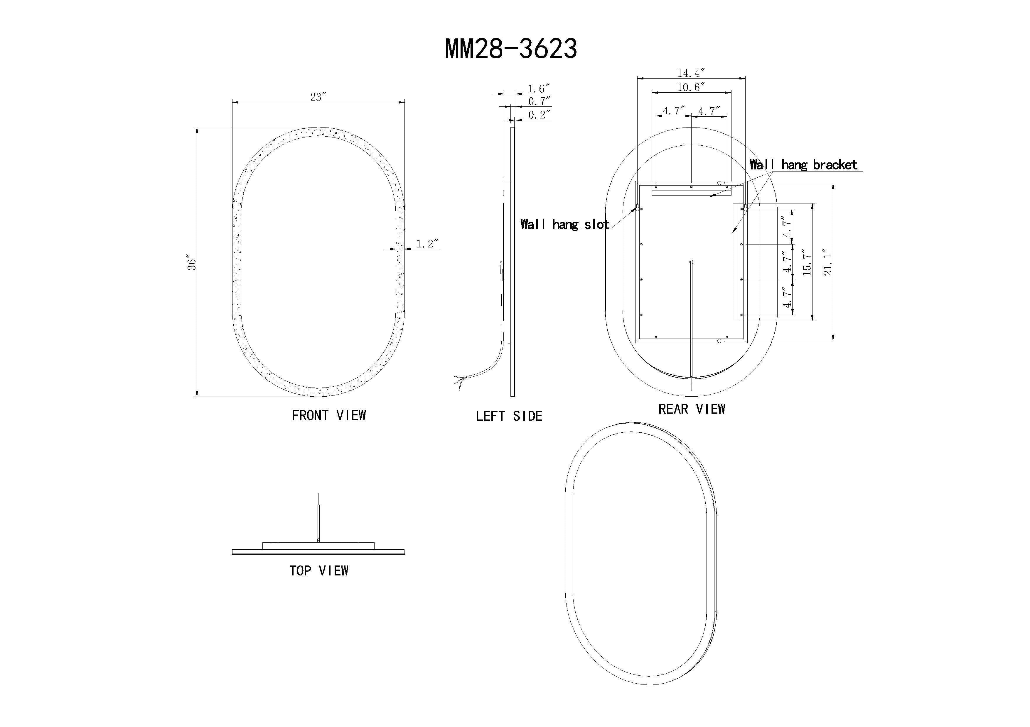 Altair Pill LED Bathroom Vanity Mirror for bathroom vanity | Halvern
