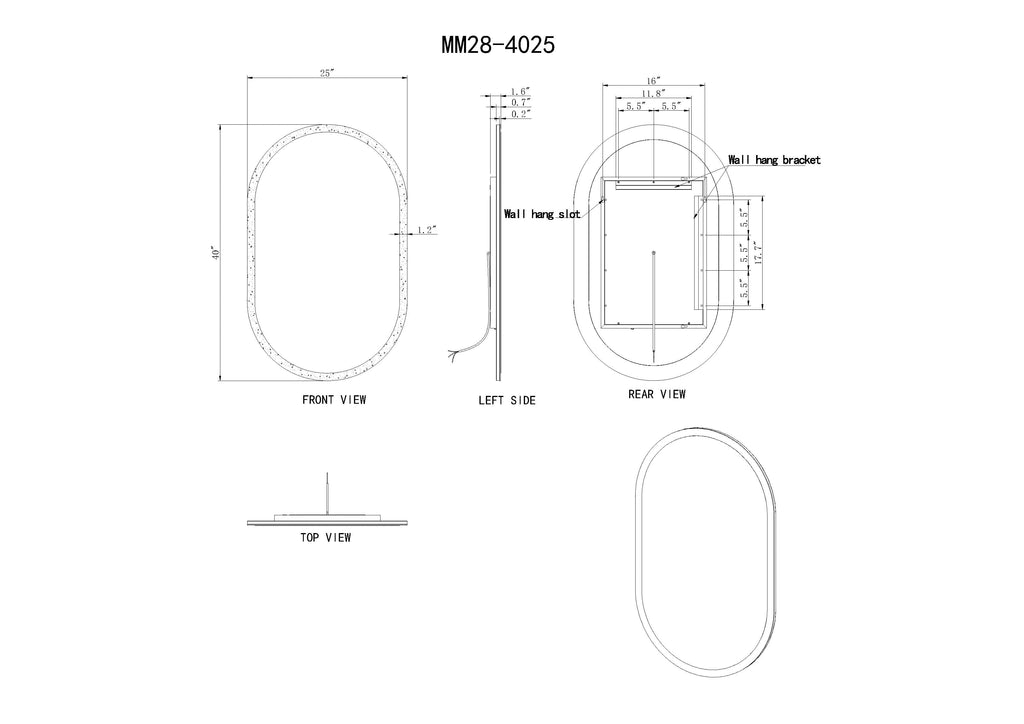 Altair Pill LED Bathroom Vanity Mirror for bathroom vanity | Halvern