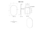 Altair Pill LED Bathroom Vanity Mirror for bathroom vanity | Halvern