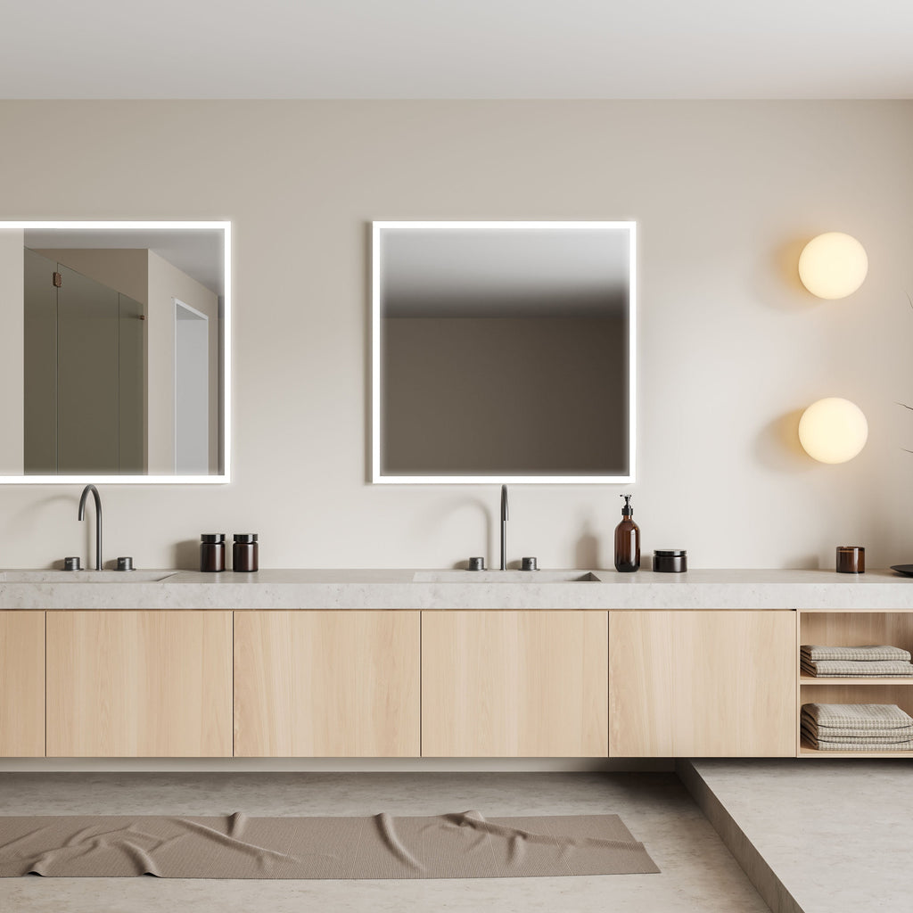 Linea Rectangle LED Bathroom Vanity Mirror for bathroom vanity | Halvern