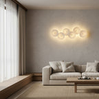 Lotus Petal Wall Lamp — Ceramic Floral Wall Sconce for Bedroom & Hallway