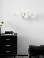 Lotus Petal Wall Lamp — Ceramic Floral Wall Sconce for Bedroom & Hallway