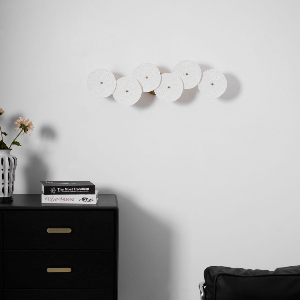 Lotus Petal Wall Lamp — Ceramic Floral Wall Sconce for Bedroom & Hallway