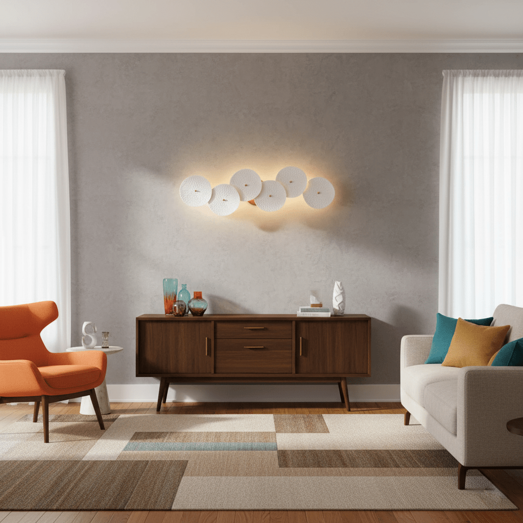 Lotus Petal Wall Lamp — Ceramic Floral Wall Sconce for Bedroom & Hallway