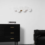 Lotus Petal Wall Lamp — Ceramic Floral Wall Sconce for Bedroom & Hallway