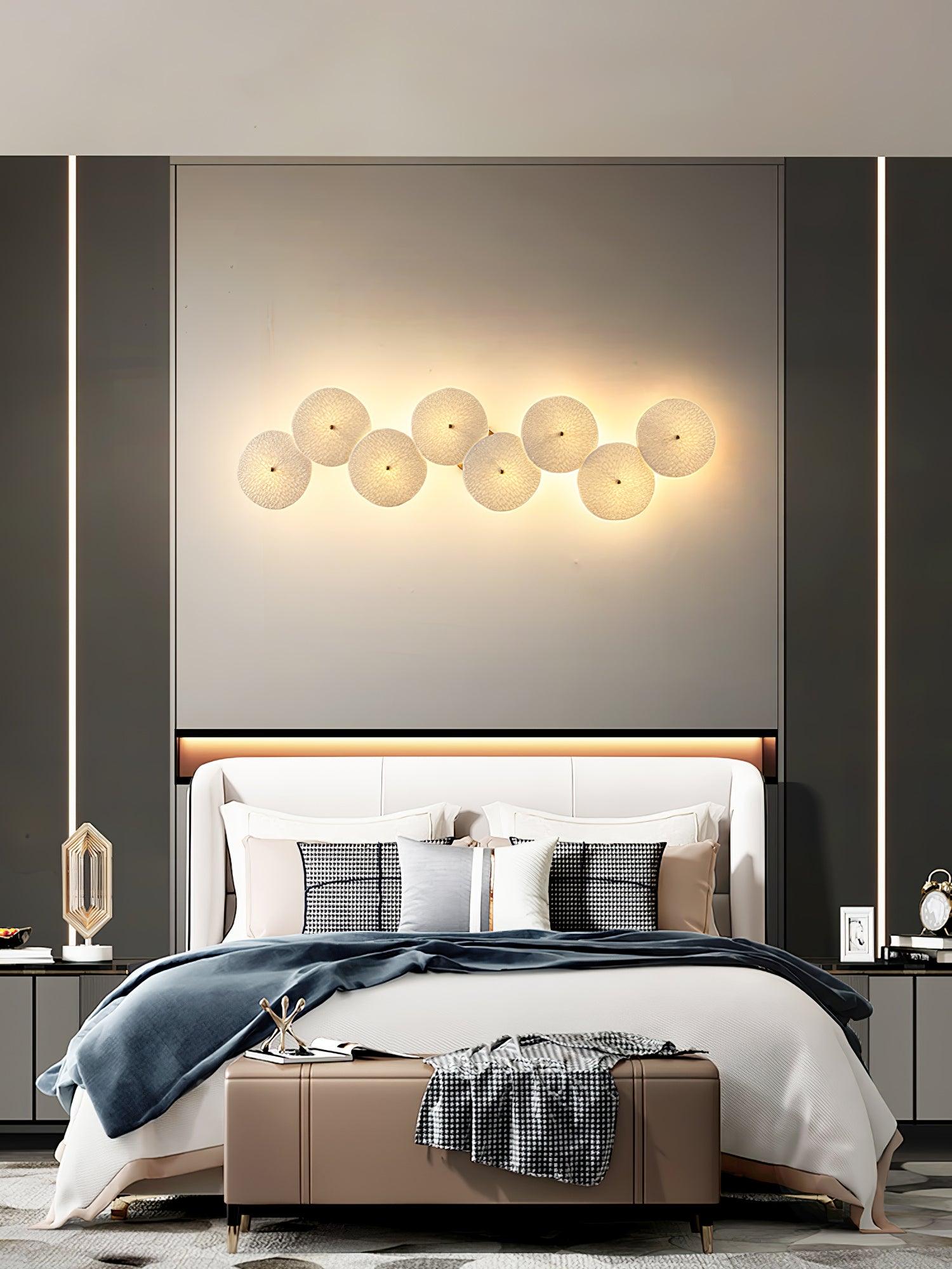 Lotus Petal Wall Lamp — Ceramic Floral Wall Sconce for Bedroom & Hallway