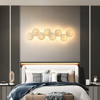 Lotus Petal Wall Lamp — Ceramic Floral Wall Sconce for Bedroom & Hallway