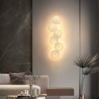 Lotus Petal Wall Lamp — Ceramic Floral Wall Sconce for Bedroom & Hallway