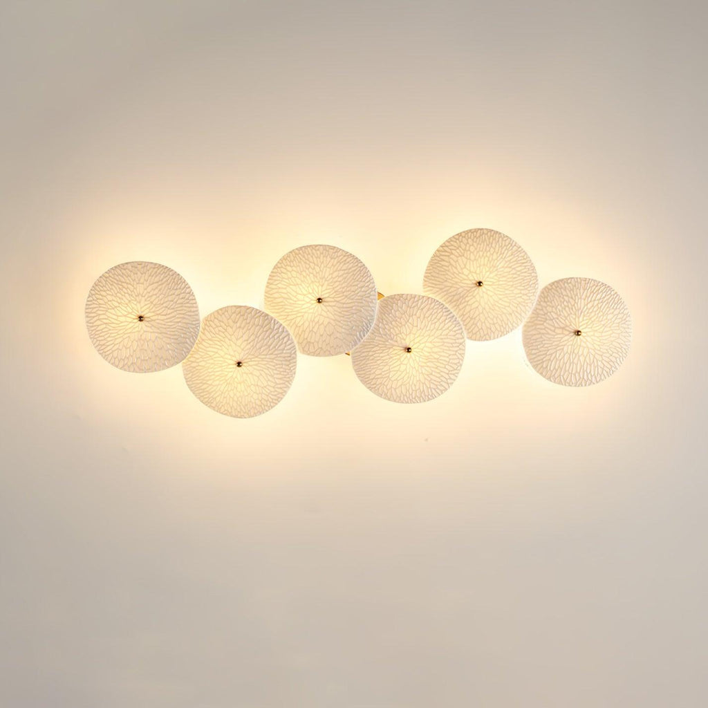 Lotus Petal Wall Lamp — Ceramic Floral Wall Sconce for Bedroom & Hallway