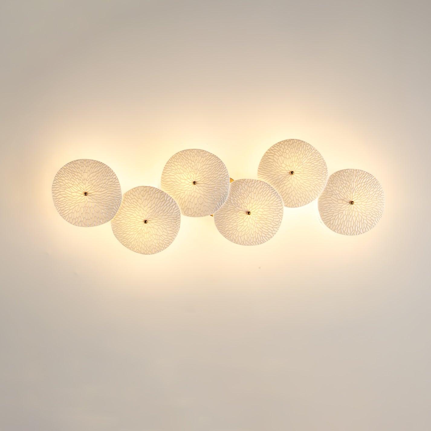Lotus Petal Wall Lamp — Ceramic Floral Wall Sconce for Bedroom & Hallway