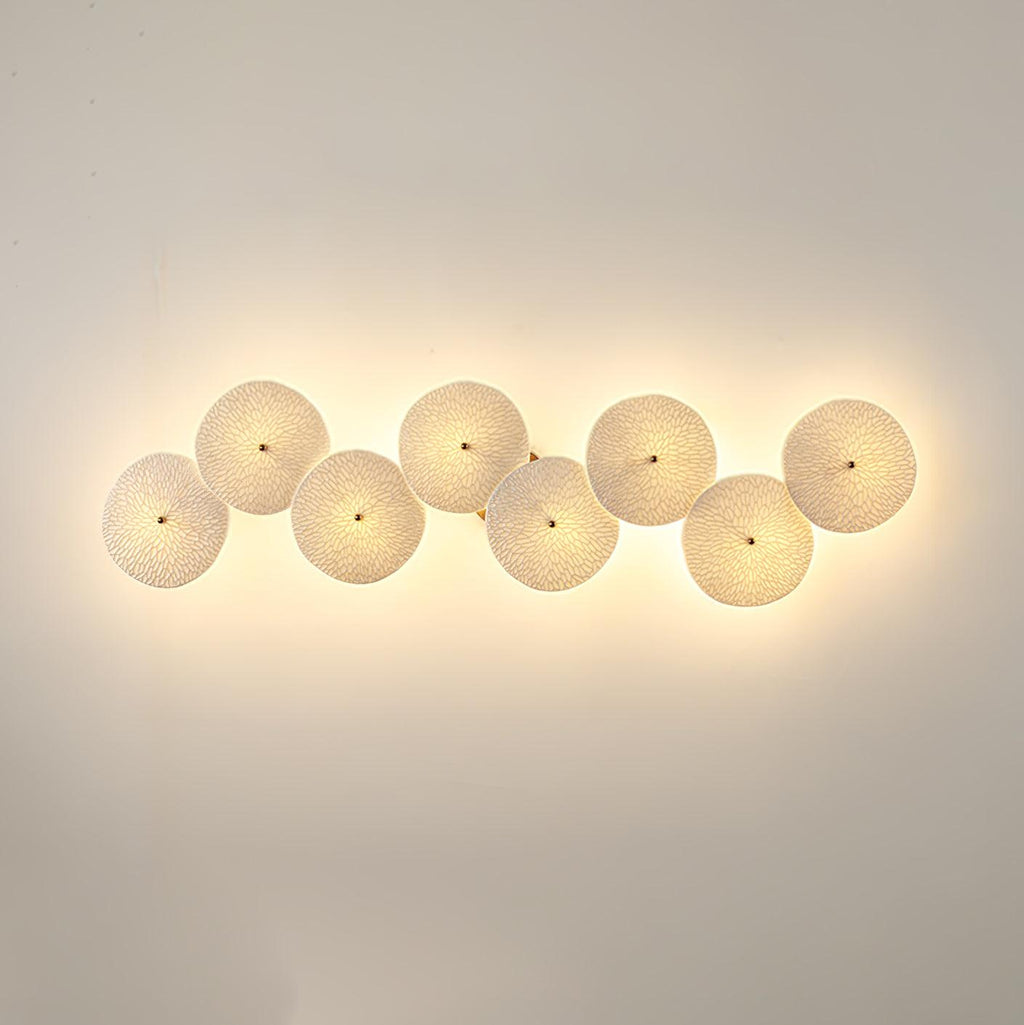Lotus Petal Wall Lamp — Ceramic Floral Wall Sconce for Bedroom & Hallway