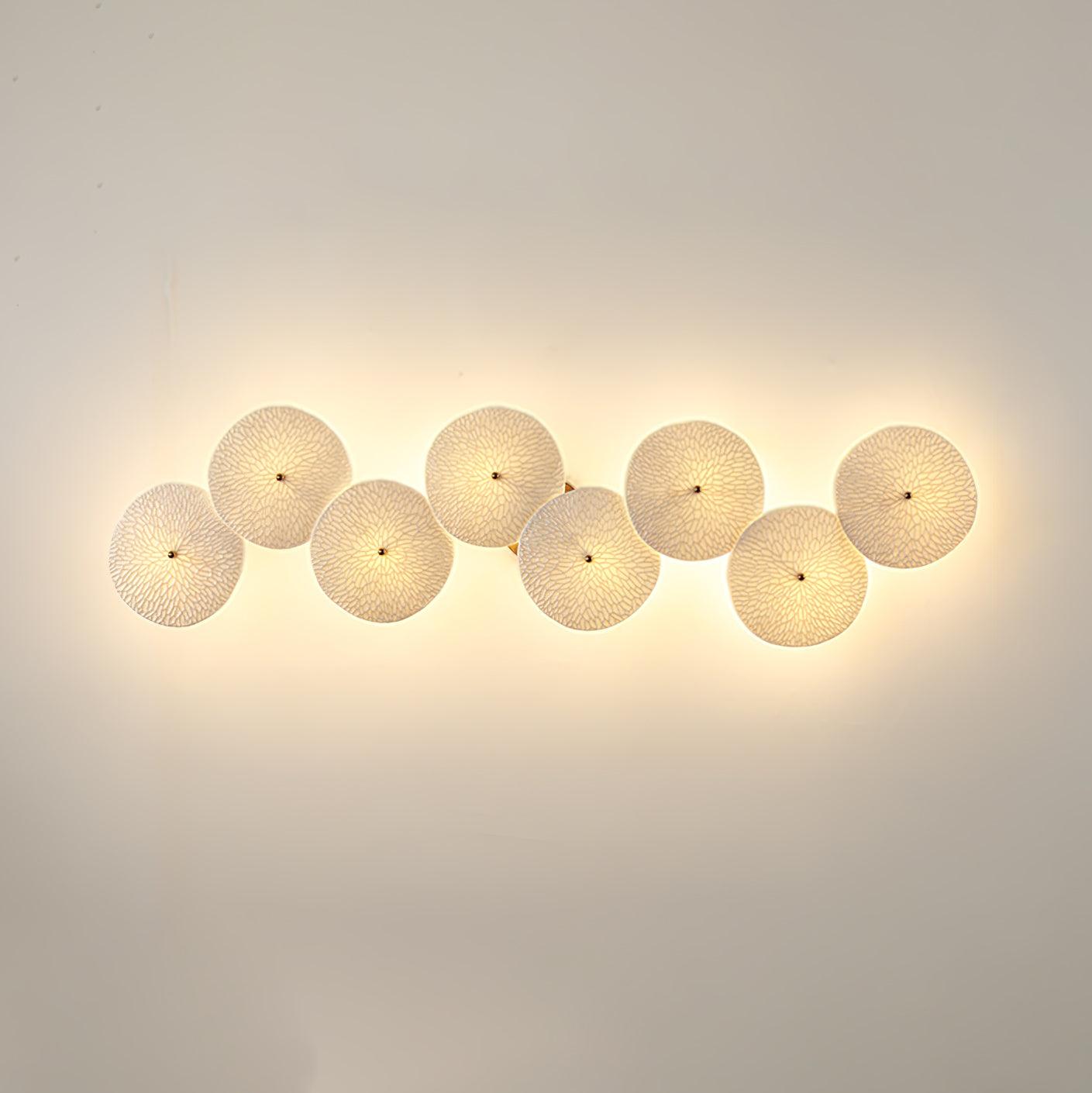 Lotus Petal Wall Lamp — Ceramic Floral Wall Sconce for Bedroom & Hallway