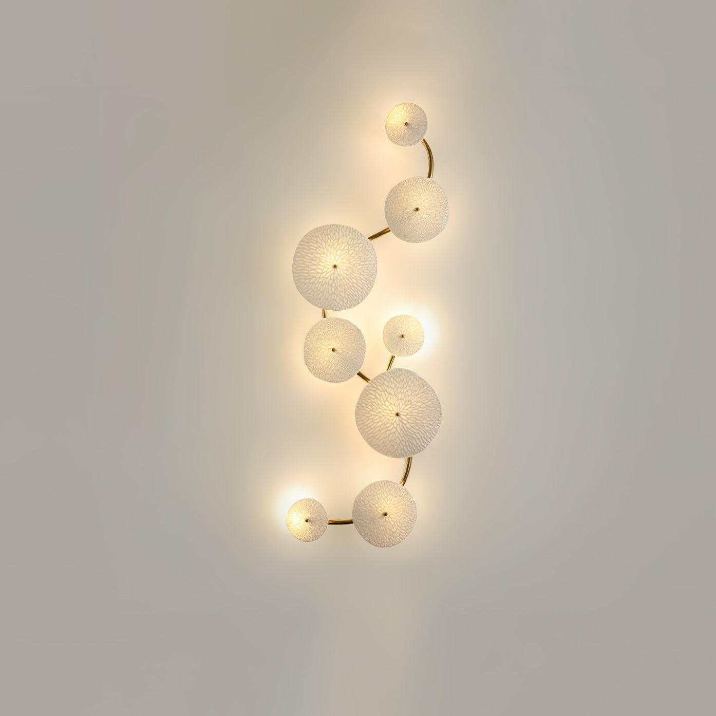 Lotus Petal Wall Lamp — Ceramic Floral Wall Sconce for Bedroom & Hallway