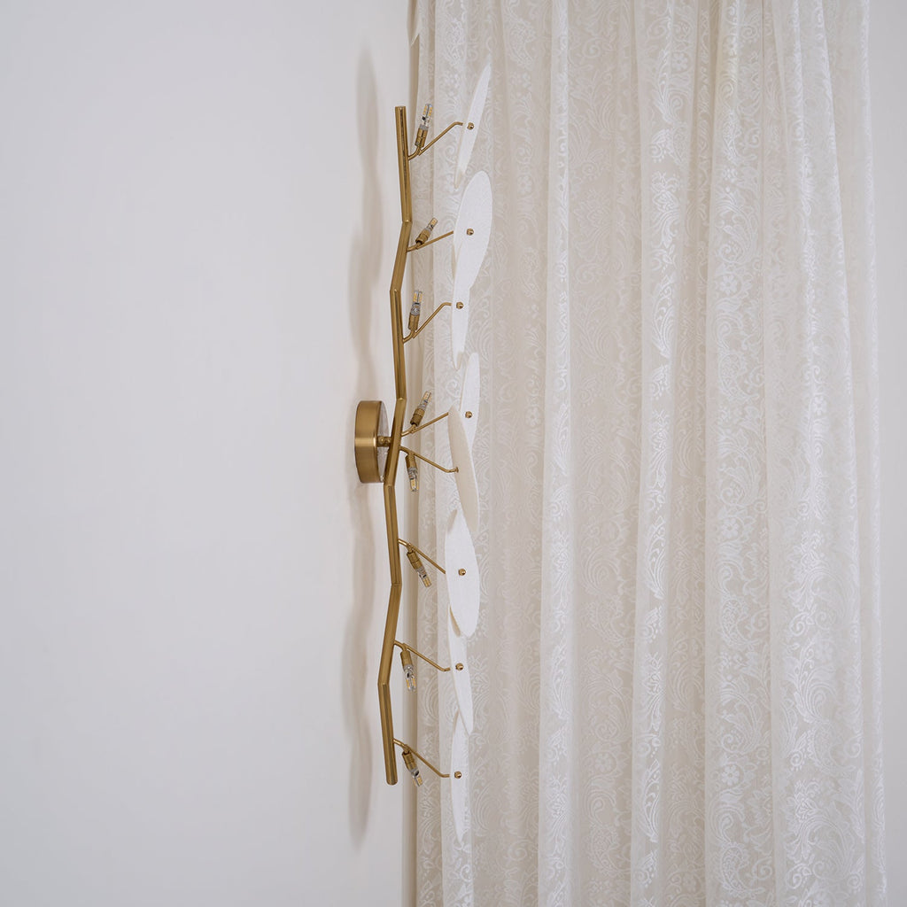 Lotus Petal Wall Lamp — Ceramic Floral Wall Sconce for Bedroom & Hallway