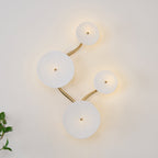 Lotus Petal Wall Lamp — Ceramic Floral Wall Sconce for Bedroom & Hallway