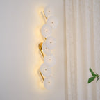 Lotus Petal Wall Lamp — Ceramic Floral Wall Sconce for Bedroom & Hallway