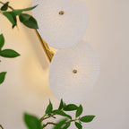 Lotus Petal Wall Lamp — Ceramic Floral Wall Sconce for Bedroom & Hallway