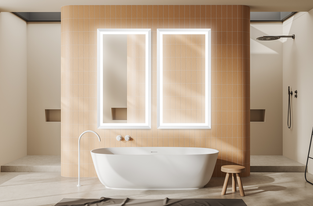 Calisto Framed LED Bathroom Vanity Mirror for bathroom vanity | Halvern