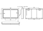 Europa II LED Bathroom Cabinet Mirror for bathroom vanity | Halvern