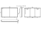 Cassini II LED Bathroom Cabinet Mirror for bathroom vanity | Halvern