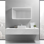 Cassini II LED Bathroom Cabinet Mirror for bathroom vanity | Halvern