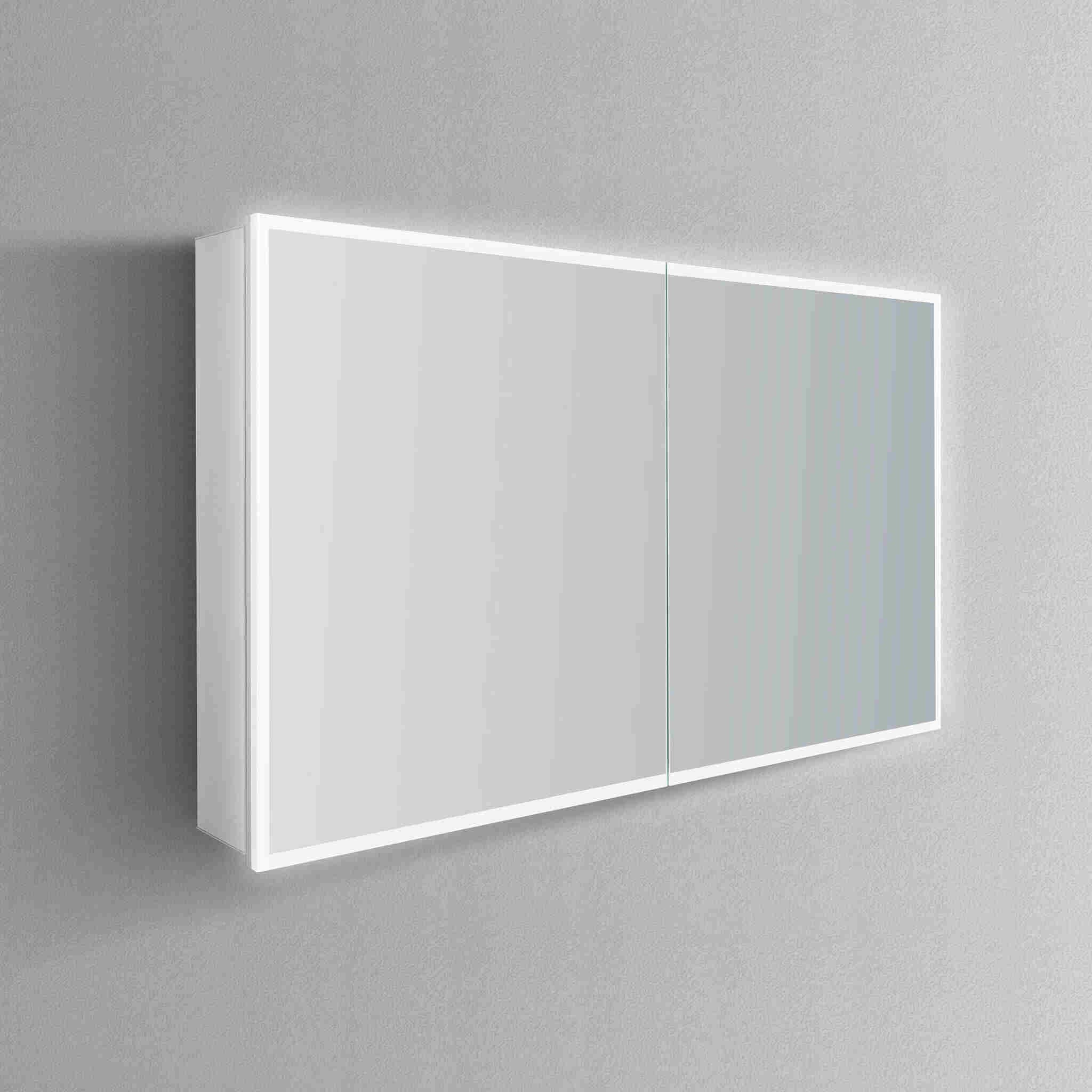 Cassini II LED Bathroom Cabinet Mirror for bathroom vanity | Halvern
