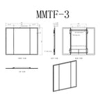 Stella Trifold LED Bathroom Vanity Mirror for bathroom vanity | Halvern