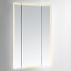 Celestia Full-Length Trifold LED Vanity Mirror for bedroom | Halvern