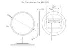 Luna Round LED Bathroom Vanity Mirror for bathroom vanity | Halvern