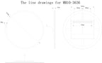 Luna Round LED Bathroom Vanity Mirror for bathroom vanity | Halvern