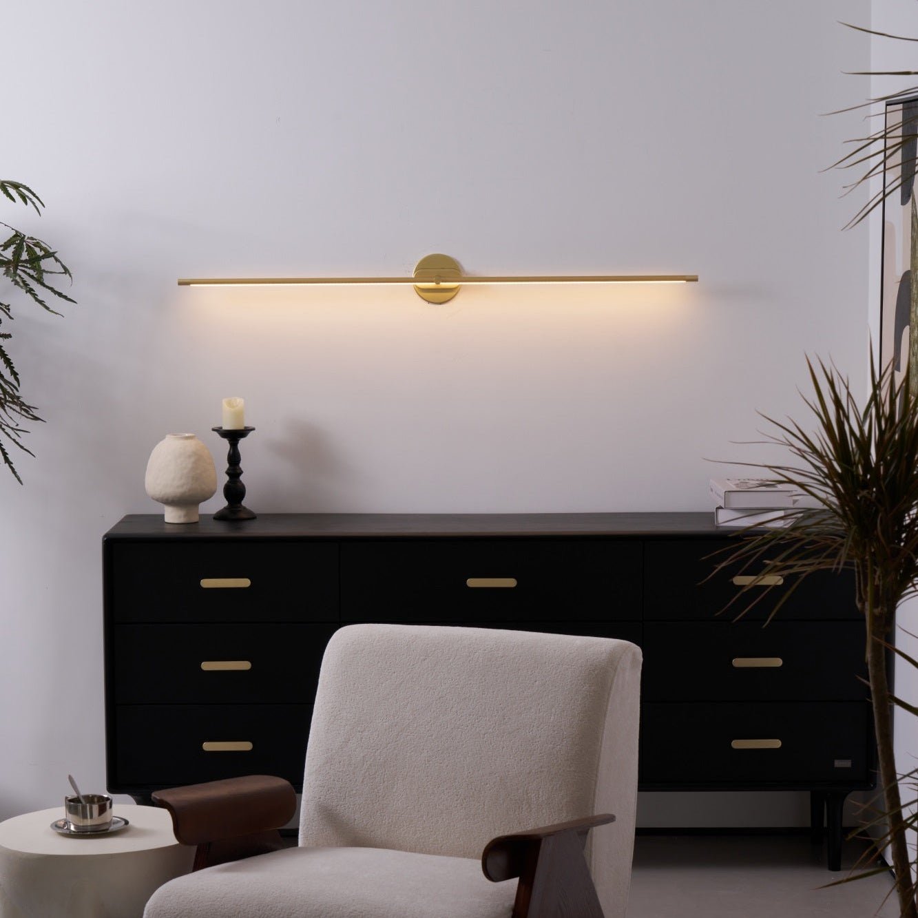 Minimalist Linear Wall Lamp — Modern LED Vanity Wall Sconce for Bathroom & Bedroom