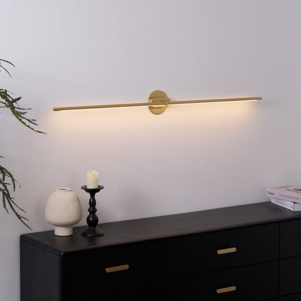 Minimalist Linear Wall Lamp — Modern LED Vanity Wall Sconce for Bathroom & Bedroom