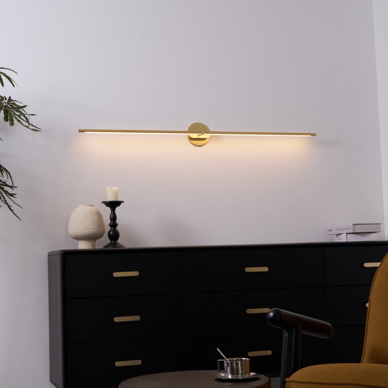Minimalist Linear Wall Lamp — Modern LED Vanity Wall Sconce for Bathroom & Bedroom