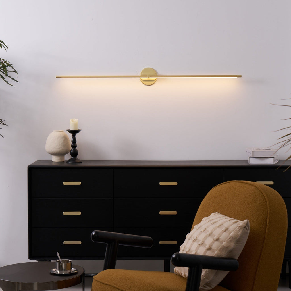 Minimalist Linear Wall Lamp — Modern LED Vanity Wall Sconce for Bathroom & Bedroom