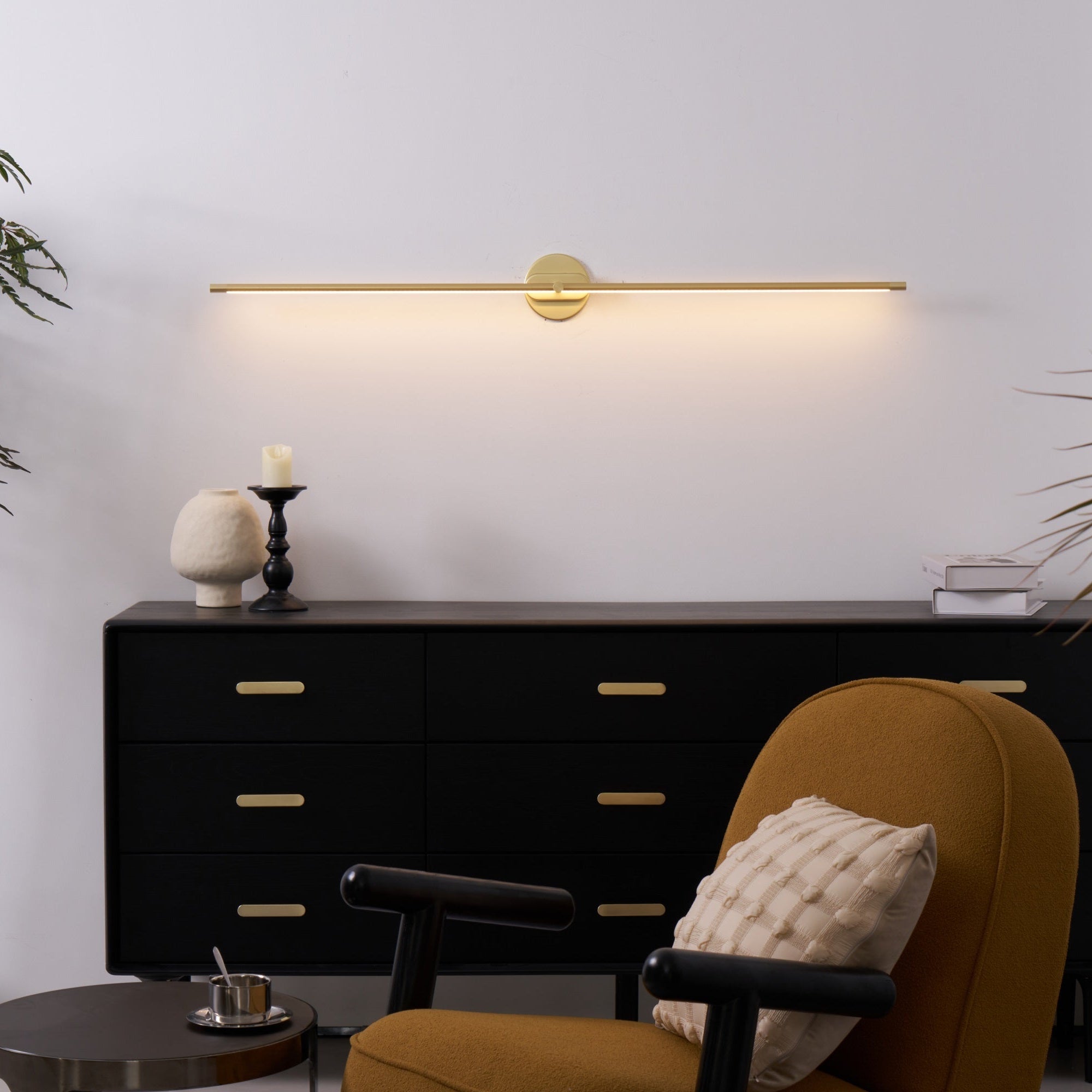 Minimalist Linear Wall Lamp — Modern LED Vanity Wall Sconce for Bathroom & Bedroom