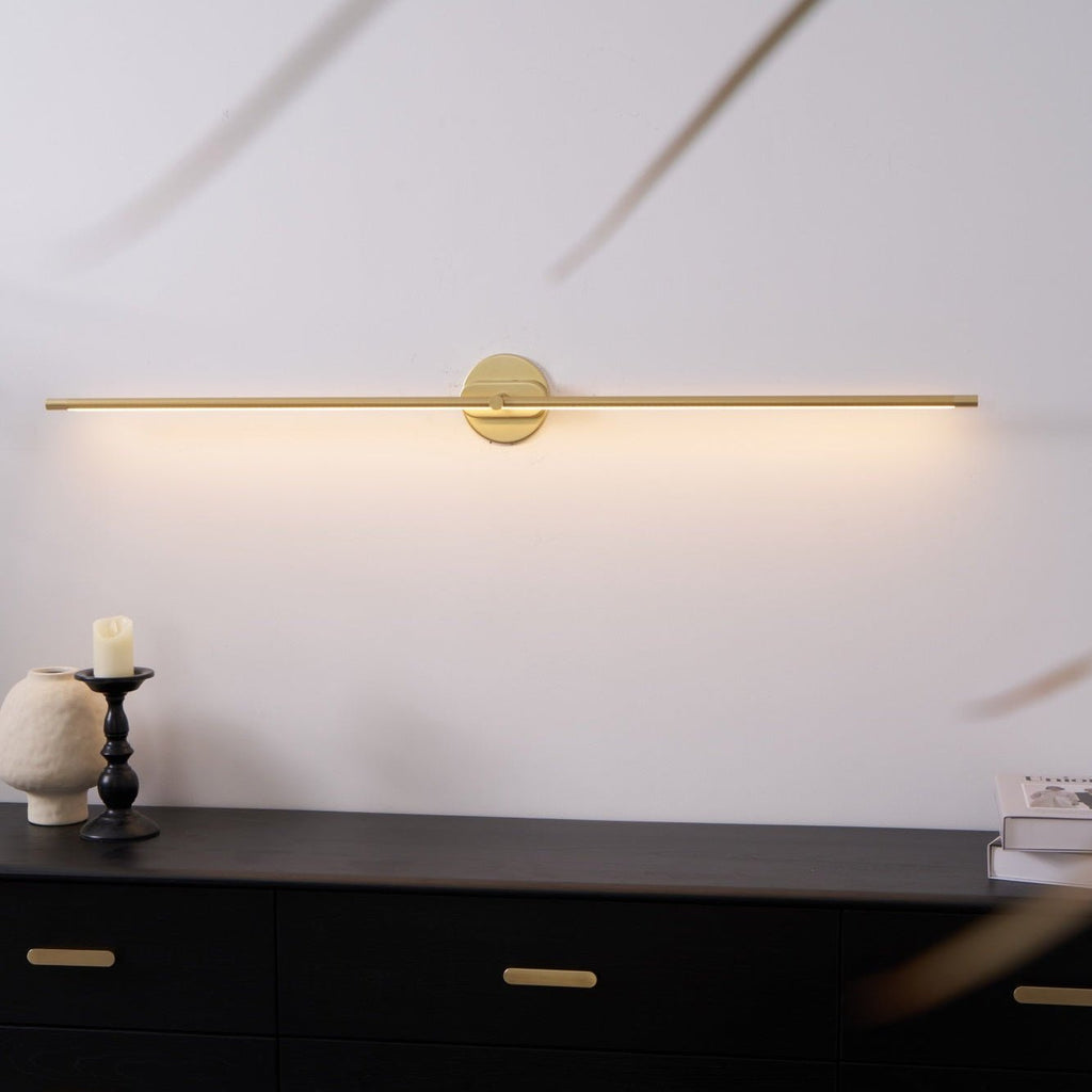 Minimalist Linear Wall Lamp — Modern LED Vanity Wall Sconce for Bathroom & Bedroom