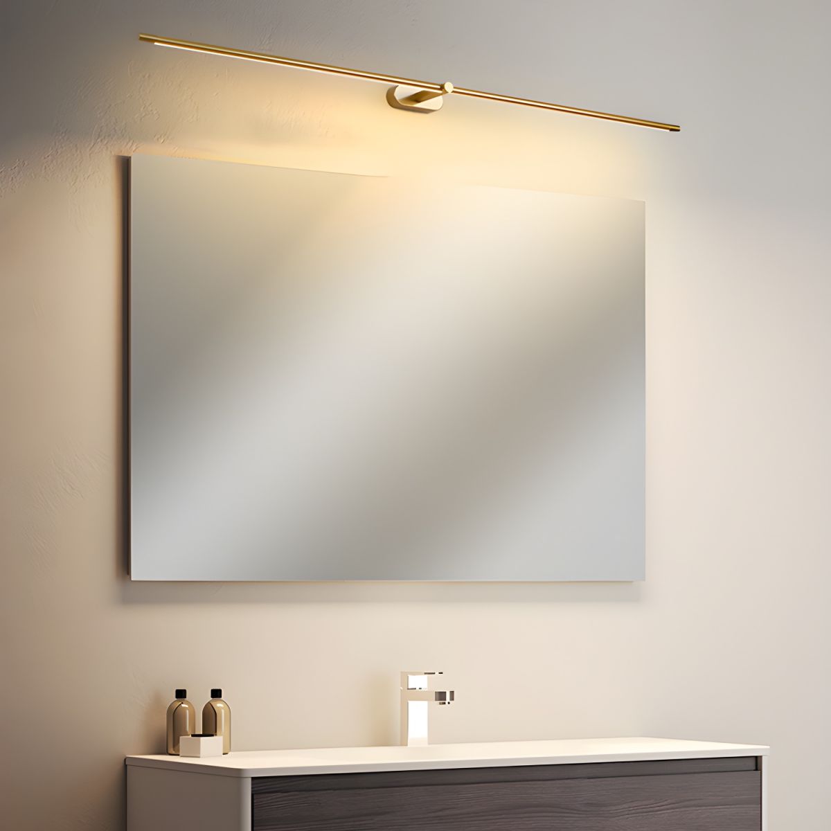 Minimalist Linear Wall Lamp — Modern LED Vanity Wall Sconce for Bathroom & Bedroom